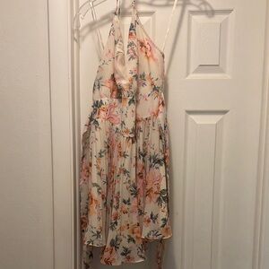 Floral Halter Neck Dress